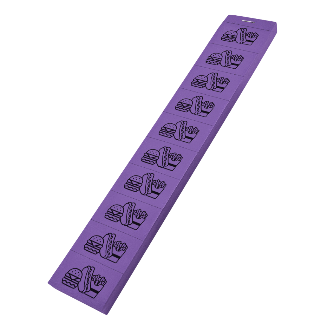 Paper Event Food Tickets Books 10 Tickets Per Strip Purple