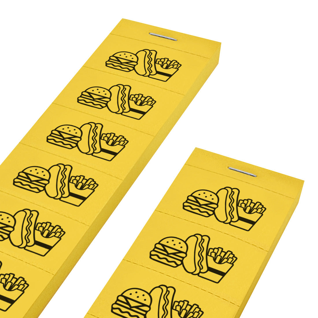 Paper Event Food Tickets Yellow