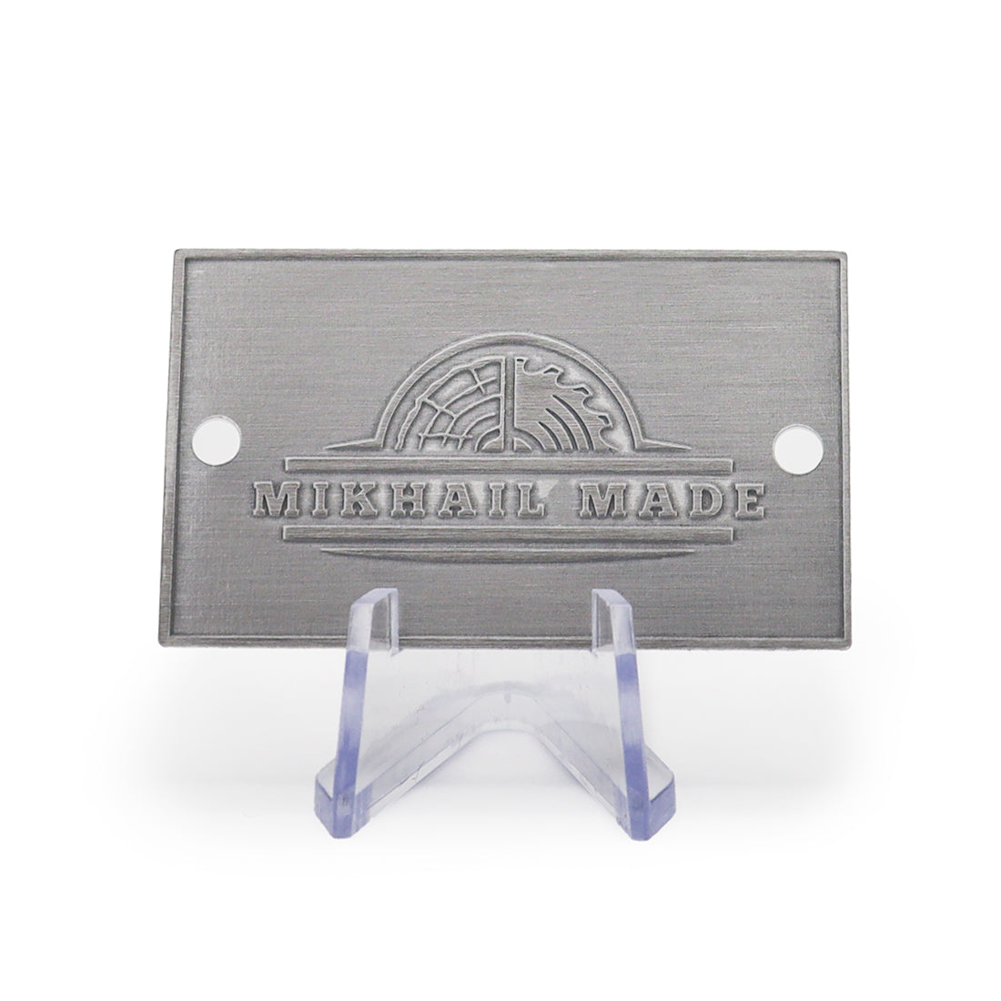 Rectangle Etched Aluminium Logo Tags