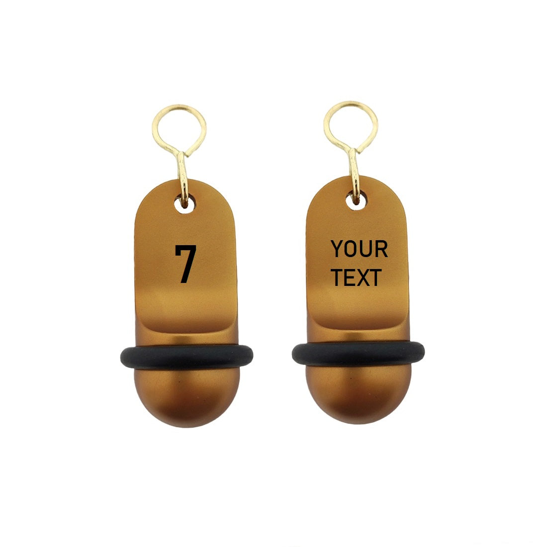 Oval Aluminium Hotel Key Tags | Mini Classic | With Engraving