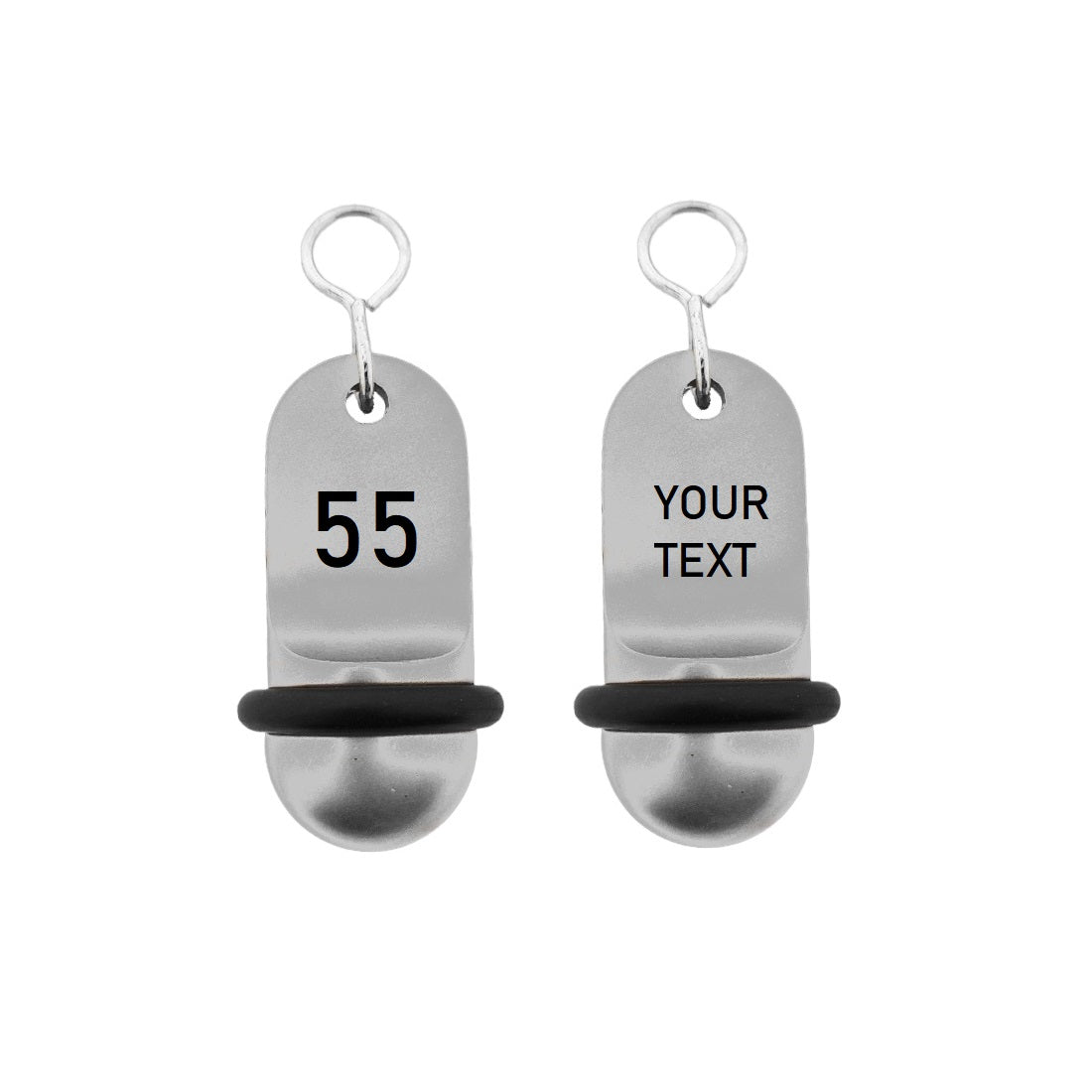 Oval Aluminium Hotel Key Tags | Mini Classic | With Engraving
