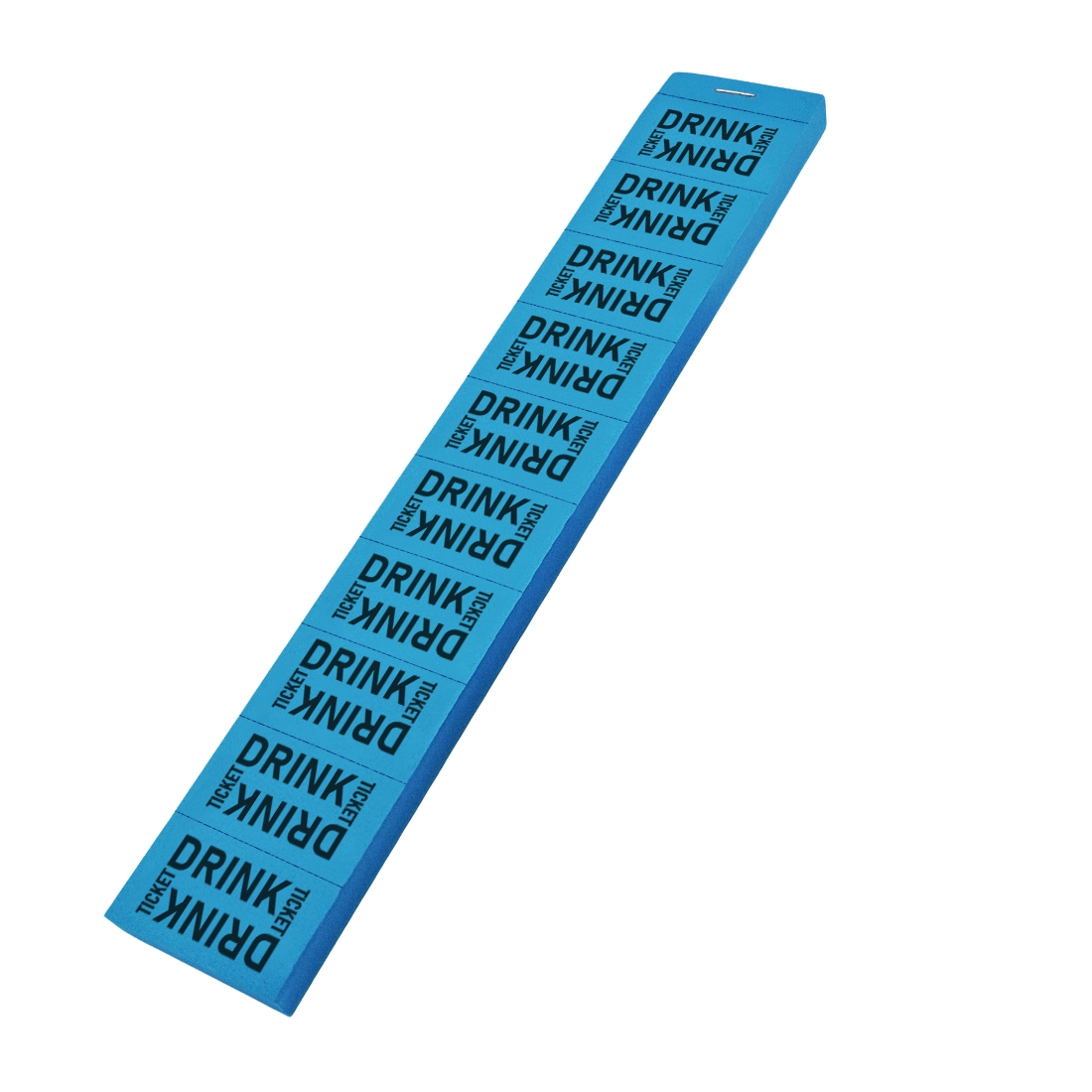 Modern Design Drink Redemption Tickets On Strips Blue