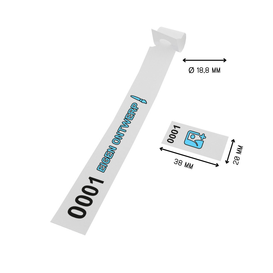 レーザープリンター用シート付き空白植物吊り下げタグ 105x148.5mm 100枚パック