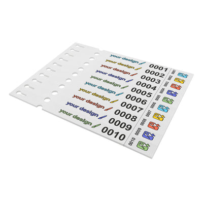 Custom Printed Plant Labels With Numbering White Vinyl Plant Tags