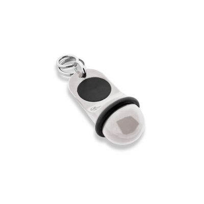 Small Classic Hotel Key Tags White Plastic Flat Lay View