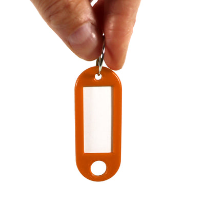 Label Window Key Tags Orange 55x22mm 100 Pack