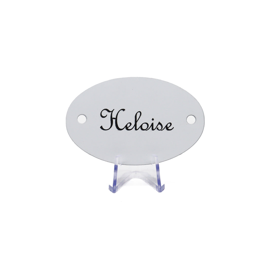 Oval Aluminium Logo Plates Full Colour Engraved with Two Drill Holes