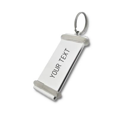 Personalised Aluminium Metal Key Tag With Custom Engraving