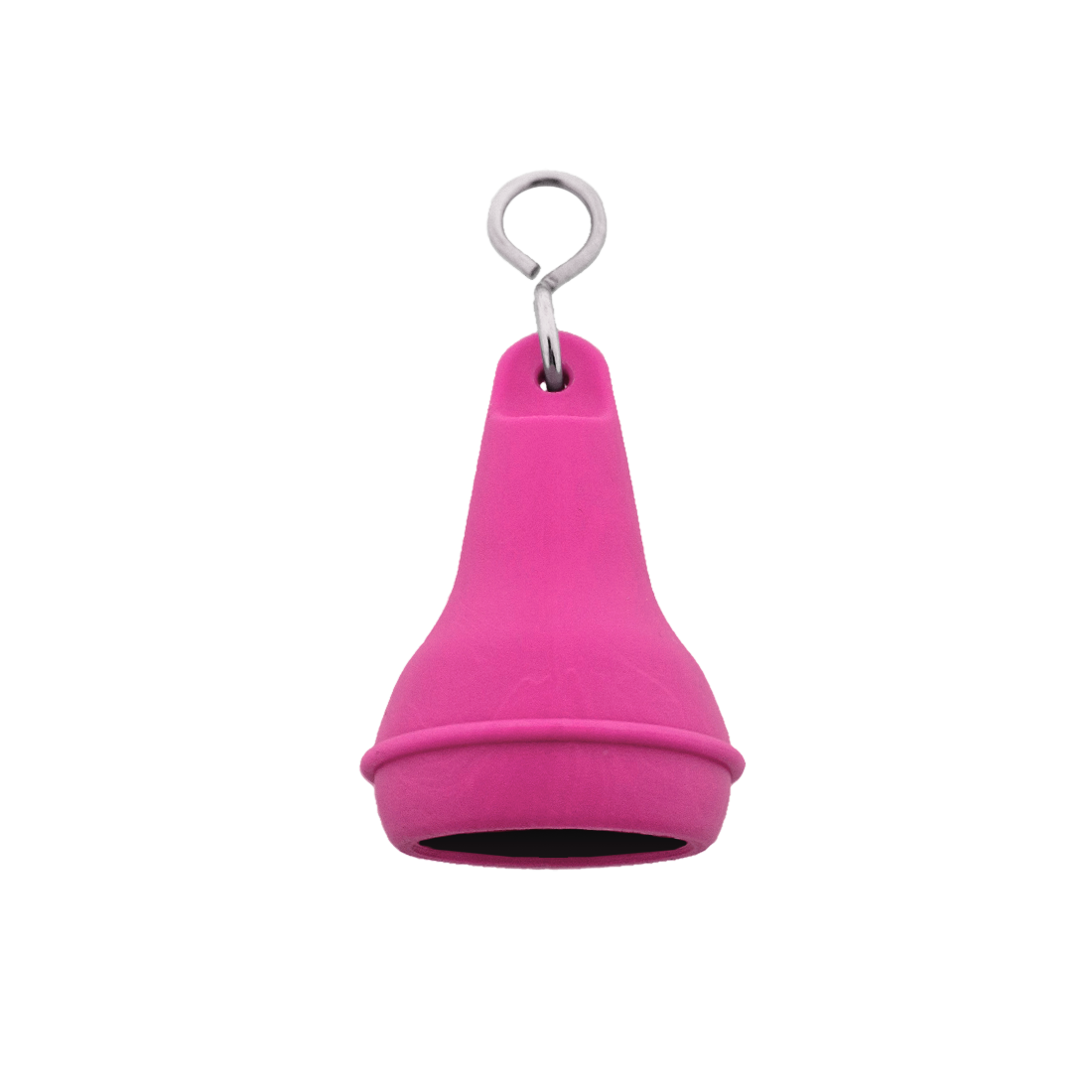 Pink Durable Plastic Pear Shaped Hotel/Motel Key Ring