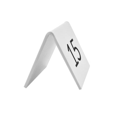 White Table Number