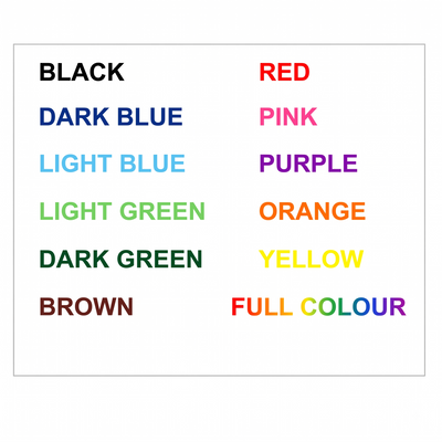 Engraving Colours Card For With Aluminium Number Tags