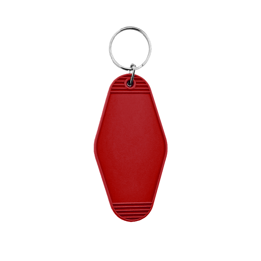 Red Rhombus Key Tags With Custom Print
