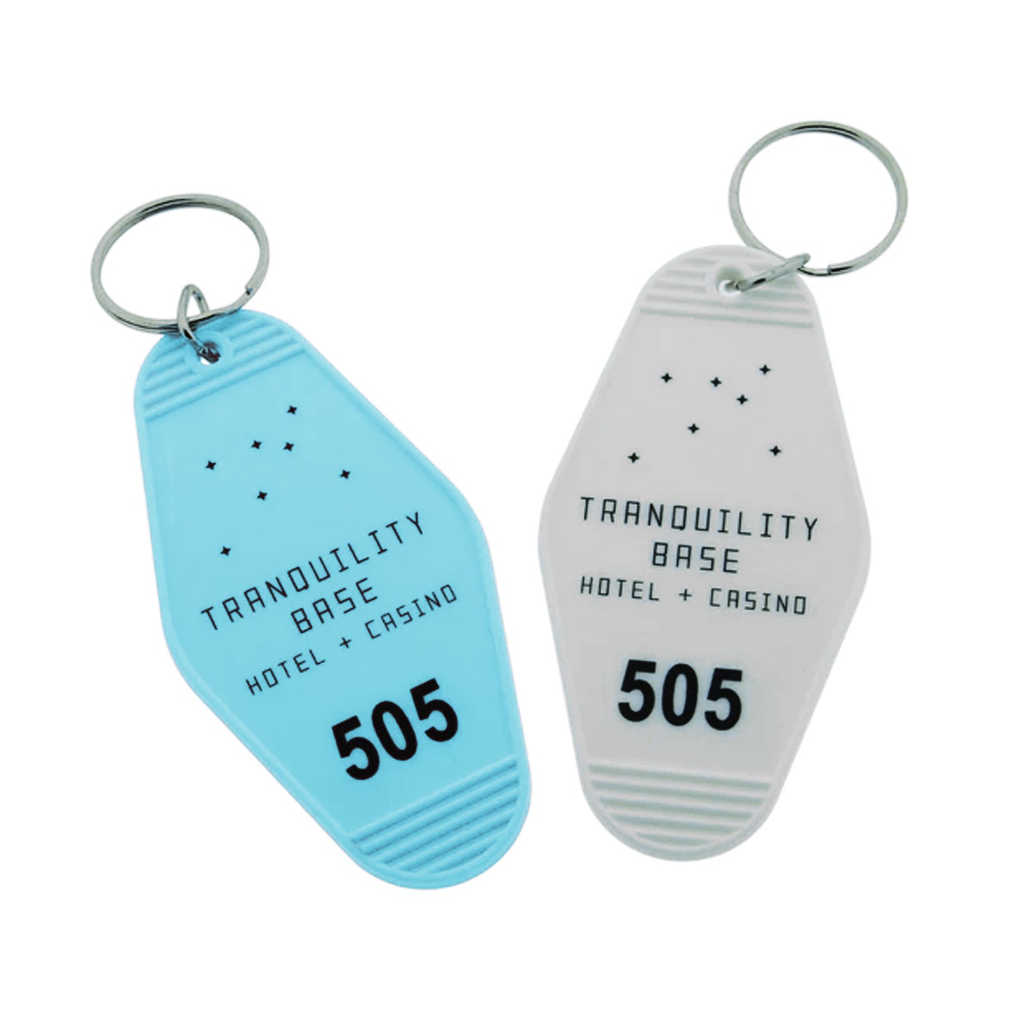 Retro Hotel/Motel Key Tags with Full-Colour Custom Print
Pictured: Light Blue and White variants, each featuring a unique custom design.