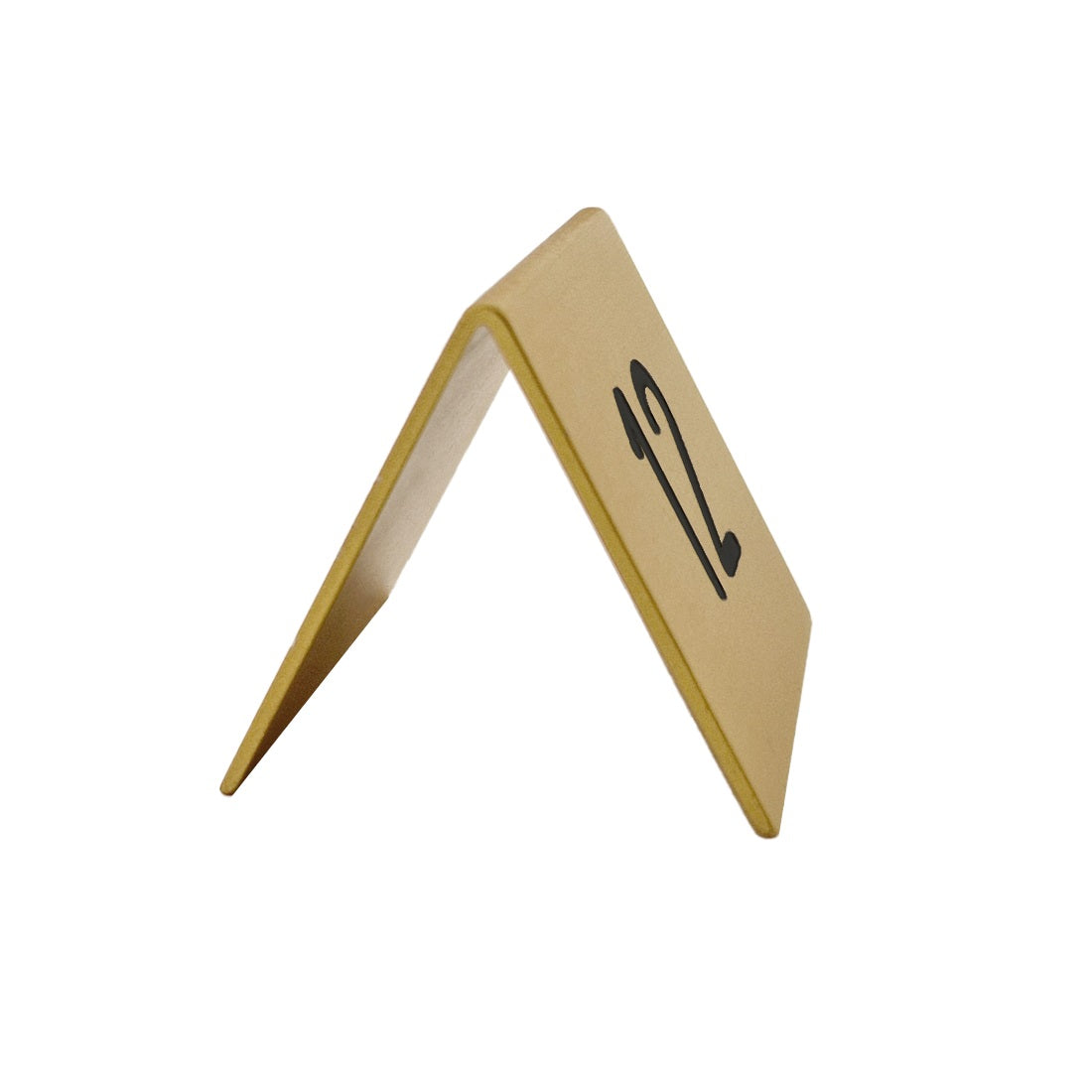 Gold Table Number Side View