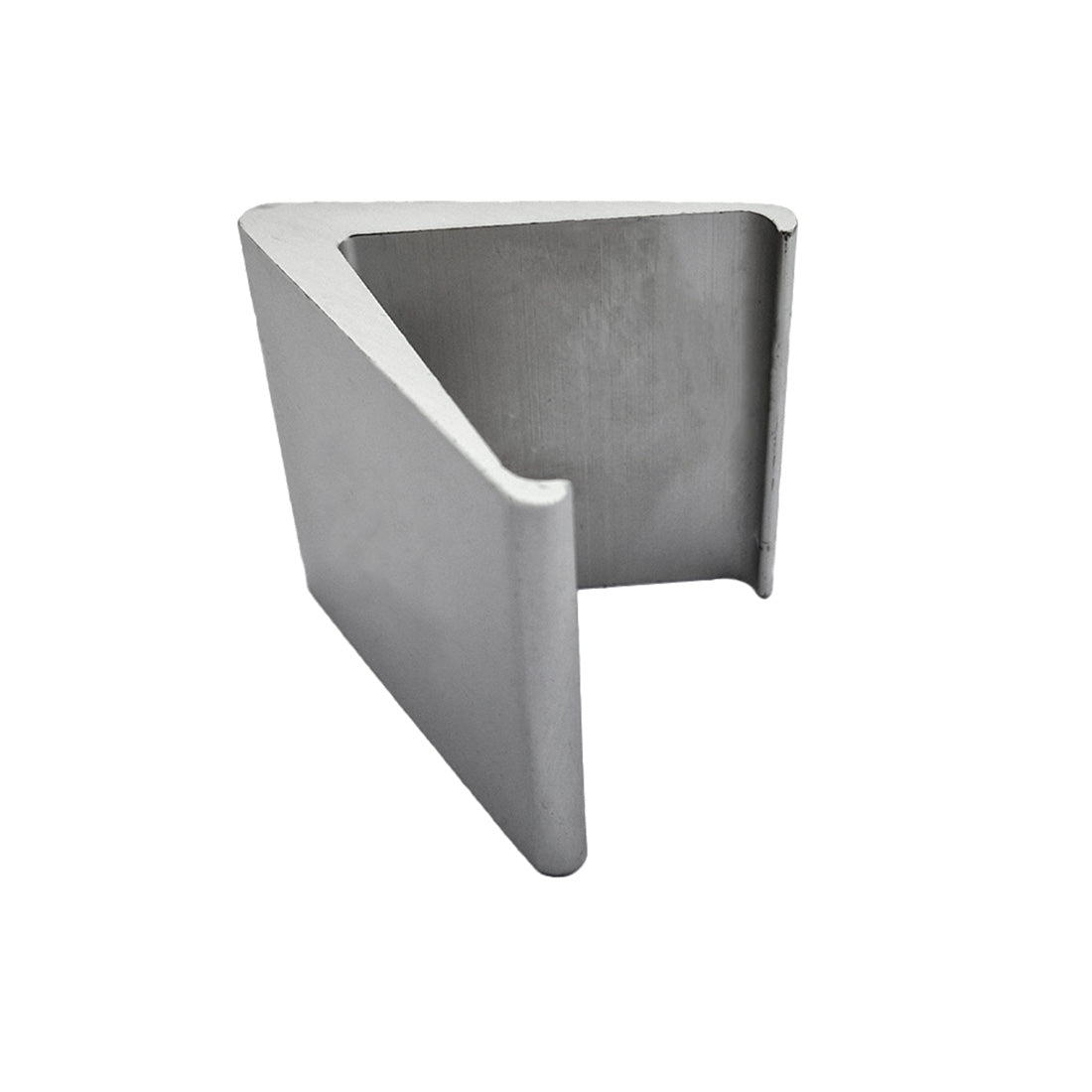 Small Silver Aluminium Plain Table Sign With A Tapered Design A-Frame 60x55mm Bottom View