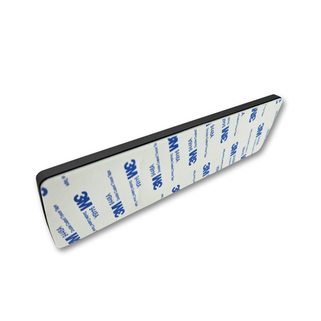 Image shows the black custom sliding door sign with two status options.
The back features double-sided 3M tape for quick and easy installation.