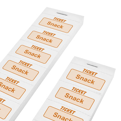 Pre-printed Tickets On Strip 'Snack'