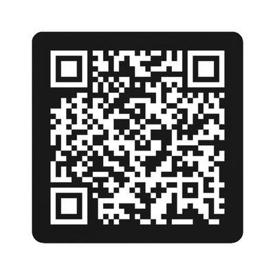 Acrylic QR-Code Table Menu Disc- OR Table Sign Plaque Black and White