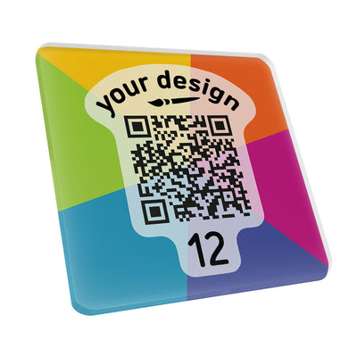 QR Table Ordering Disc - QR Code Table Disc - Acrylic QR Puck For Table Ordering