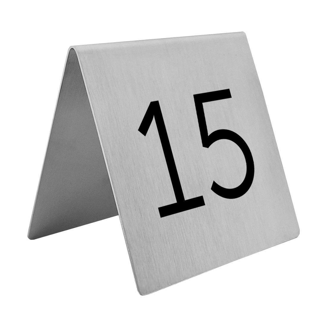 Large Stainless Steel Table Numbers 100x100mm With Custom Number Engraving