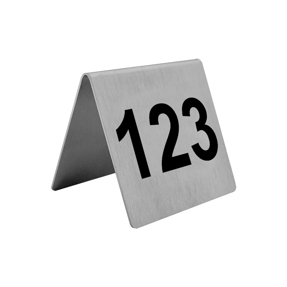 Stainless Steel Table Number Sign 50x50mm