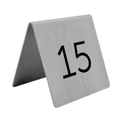 Stainless Steel Metal Table Number 70x70mm