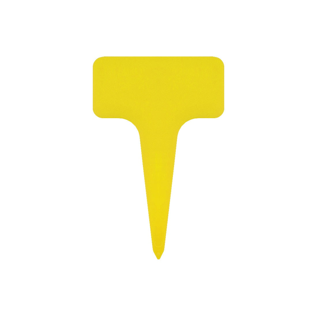 Plant Display Label Yellow T-Shaped
