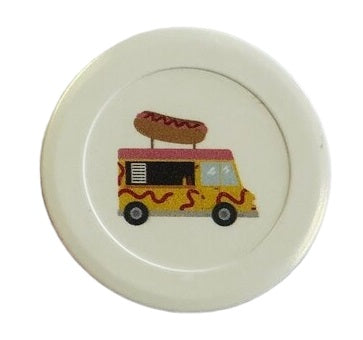 カスタムプリントの丸型カジノ/ポーカー プラスチック トークン 40mm - MOQ 100