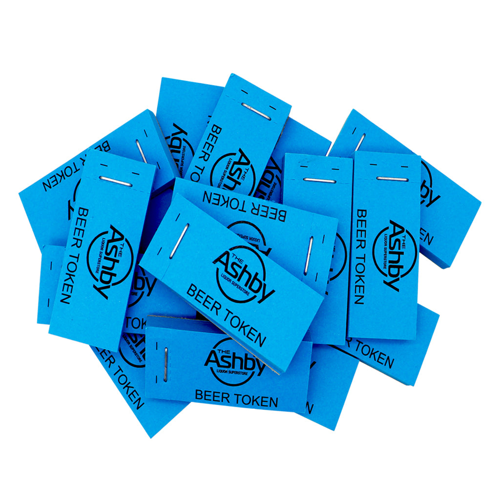 Custom Printed Ticket Books Blue With Your Text Or Logo Example Image of a Stack of Blue Ticket Books