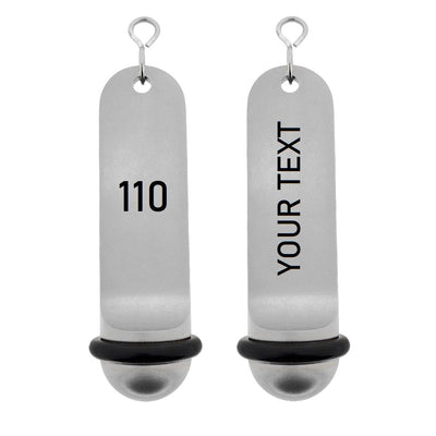 Custom Engraved Aluminium Hotel Key Tags Silver 