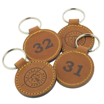 Leather Key Tags | Personalised Leather Key Rings