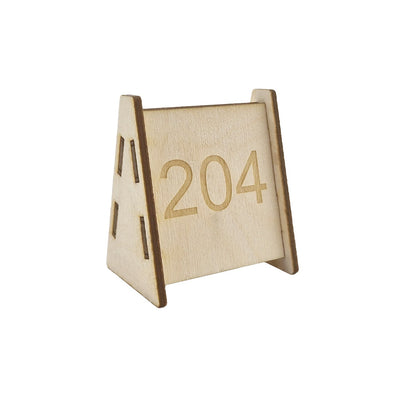 Wooden Table Number Signs