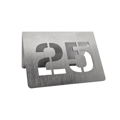 Stainless Steel Table Number Signs