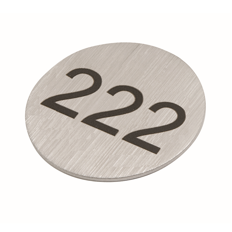 Stainless Steel Number Tag