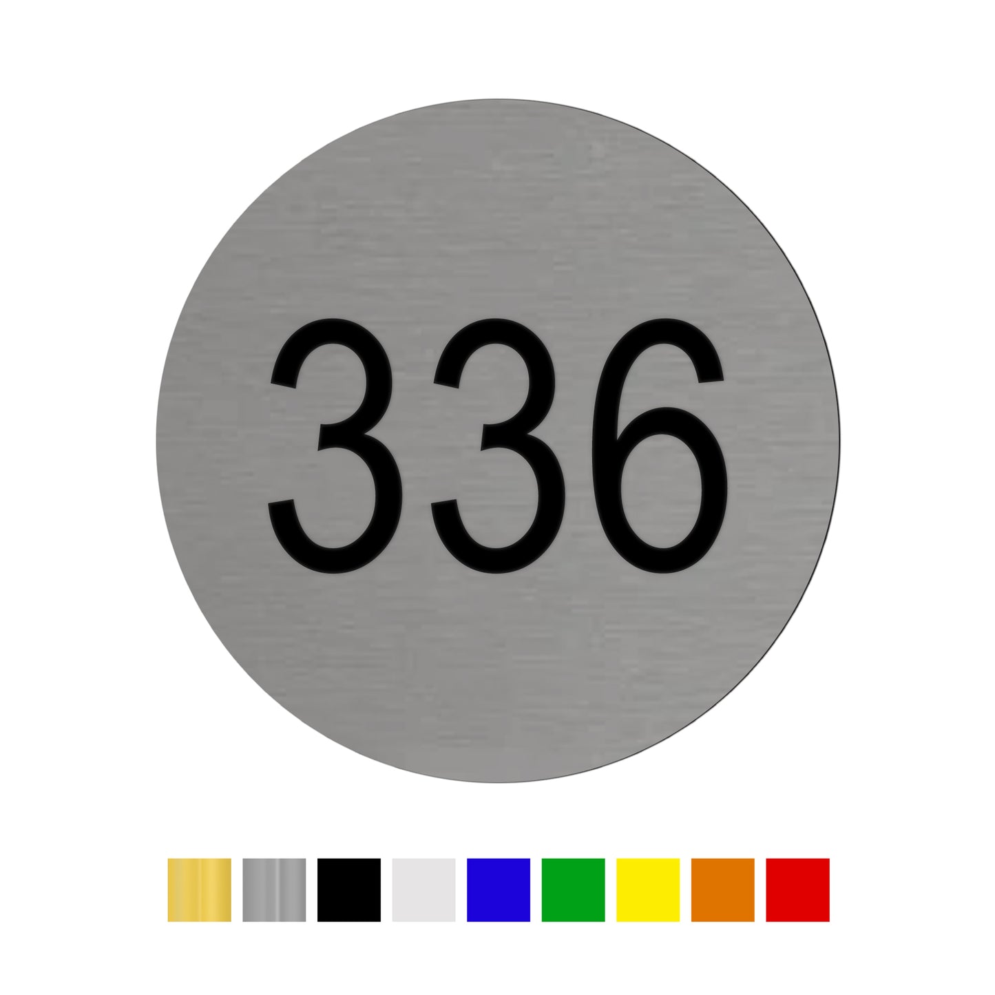 Round Acrylic Number Tags