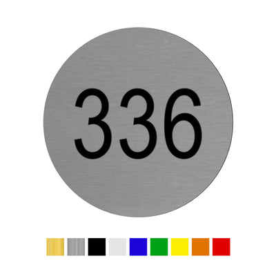 Round Acrylic Number Tags