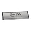 Personalised A-Frame Desk Name Plate 245x77mm - Silver Aluminium