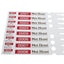 Custom Printed Numbered Self-Locking Labels With Tear-Off Stud - 250x25mm 200 Pack