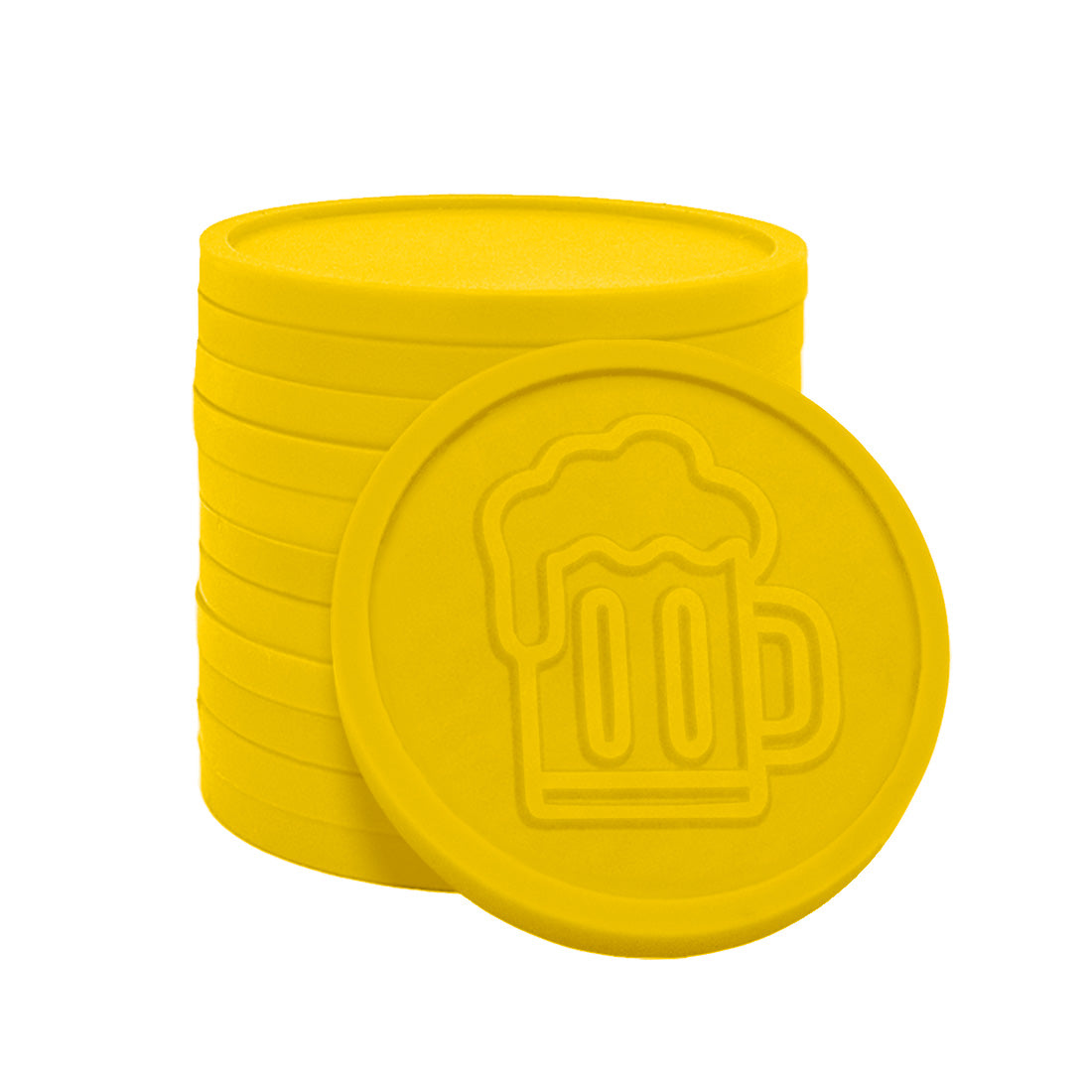Plastic Drink Tokens Beer Mug 29mm
