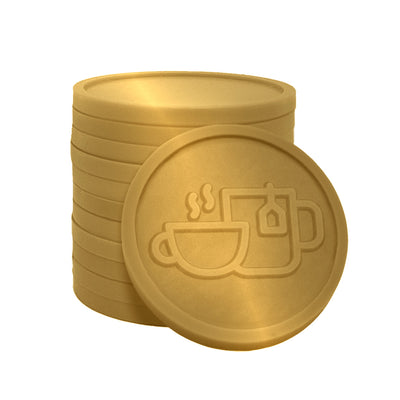 Plastic Drink Tokens Coffee and Tea Cup 29mm