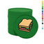 Plastic Food Tokens Printed Sandwich 29mm