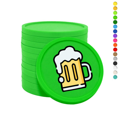 プラスチックドリンクトークンプリントビールジョッキ 29mm