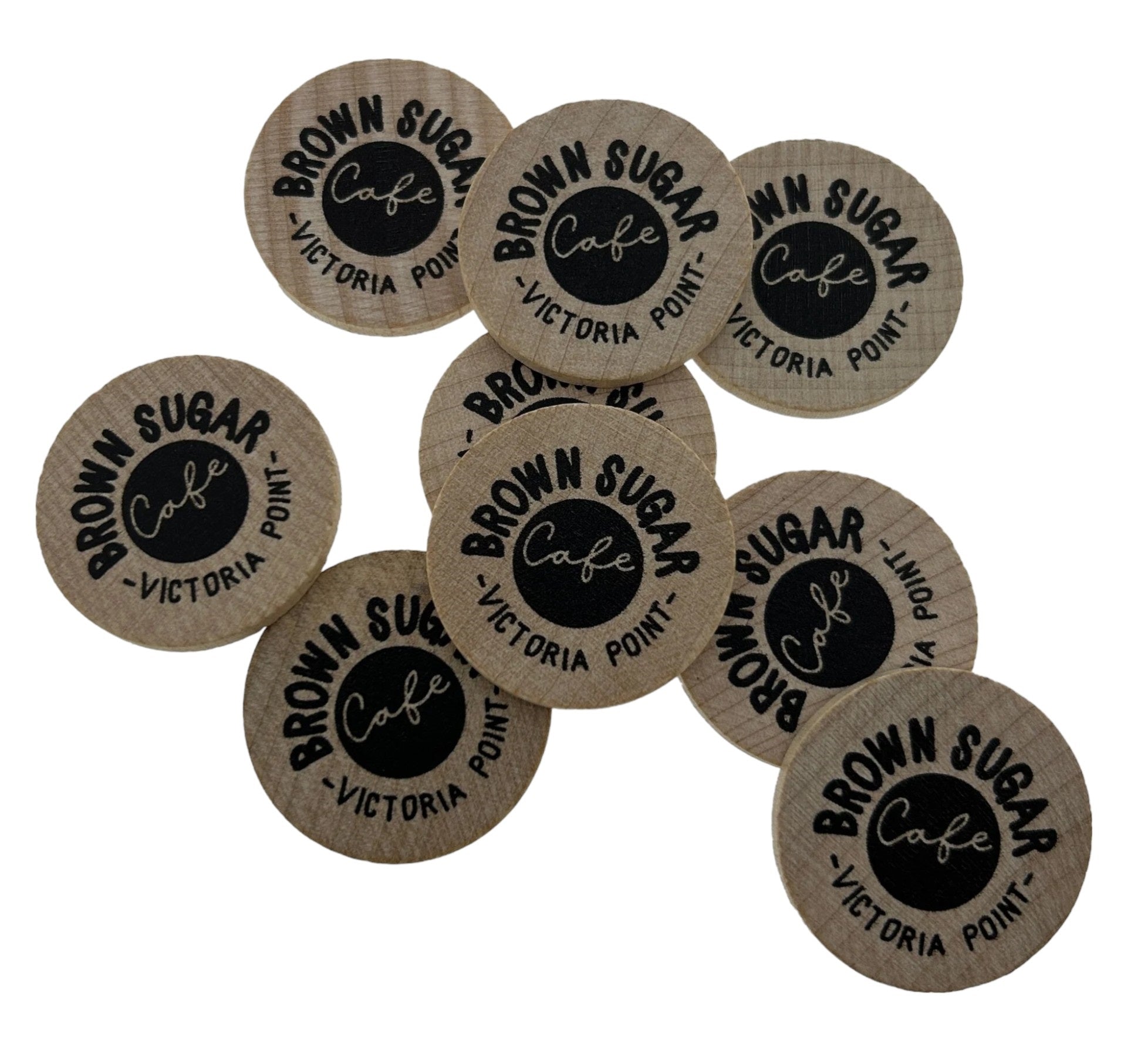 Custom Printed Wooden Tokens