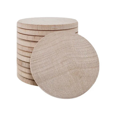 Round Maple Wood Eco-Tokens 37mm