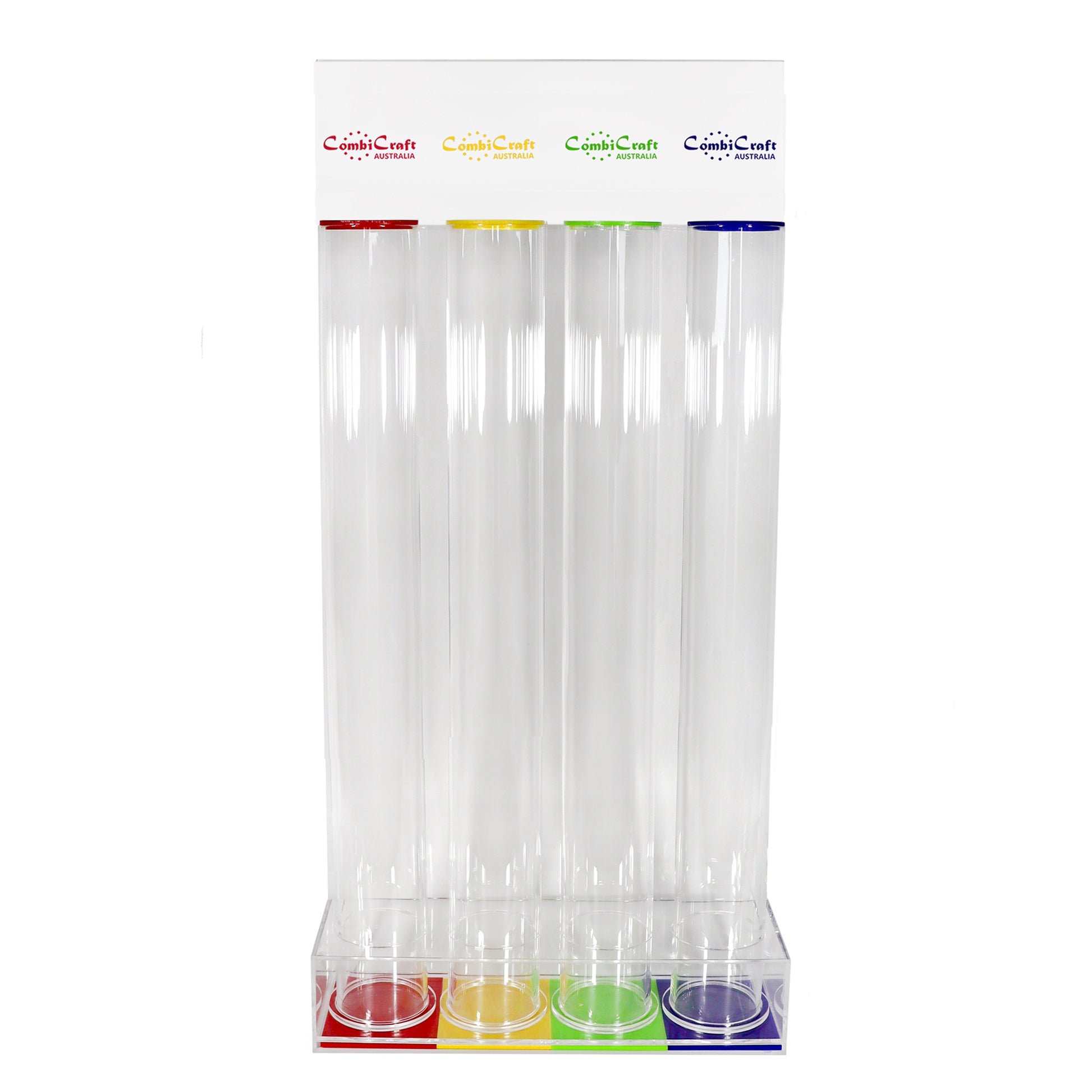 Medium Reward Token Collector 4 Tubes in Blue, Yellow, Green and Red 