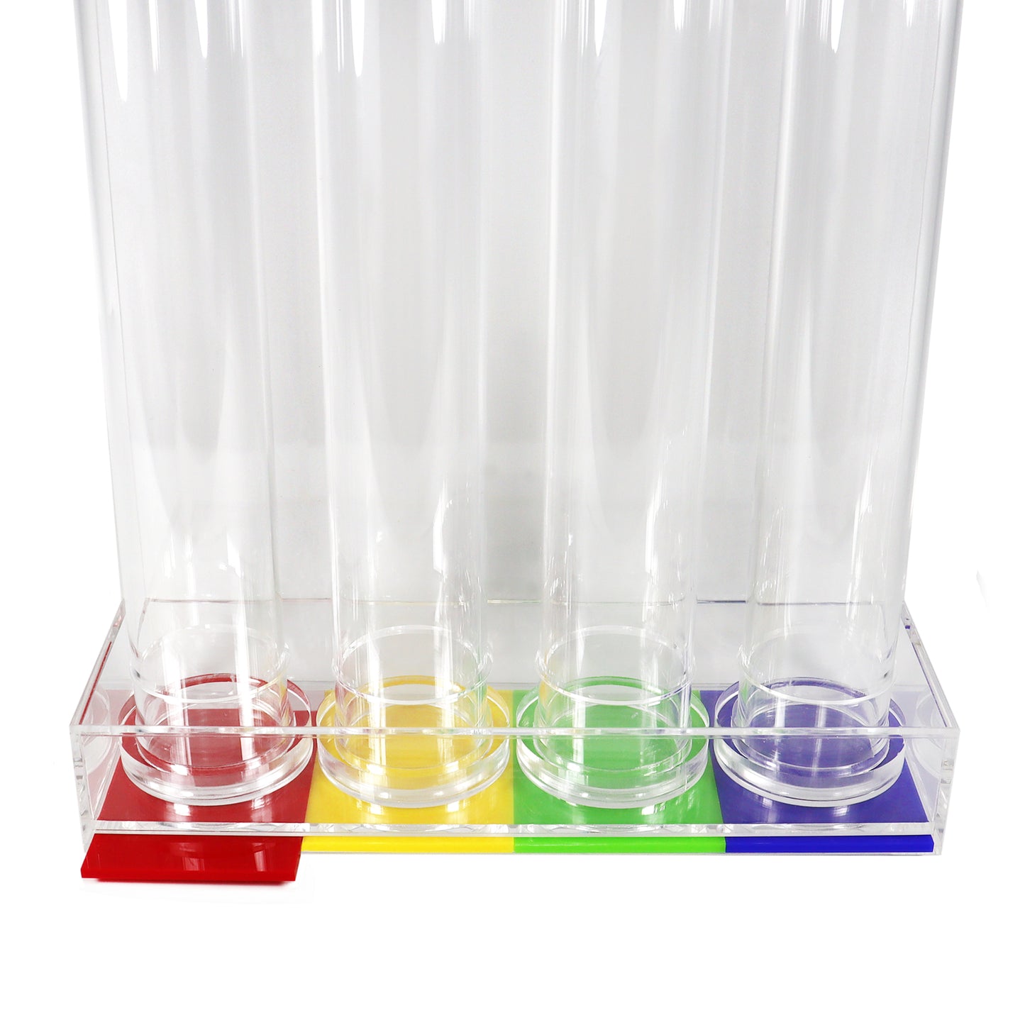 Small Token Collector With 4 Tubes In Red, Yellow, Green and Blue Colours