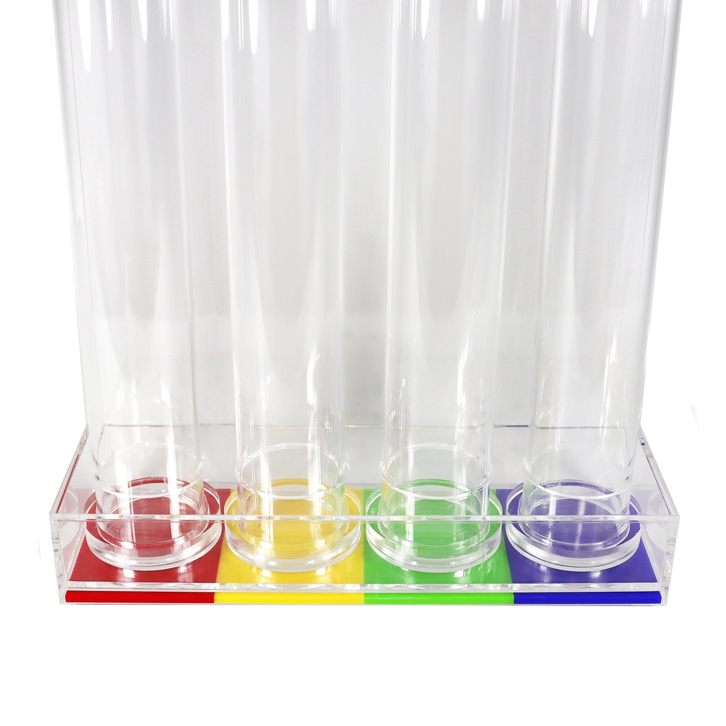 Small Token Collector With 4 Tubes In Red, Yellow, Green and Blue Colours 