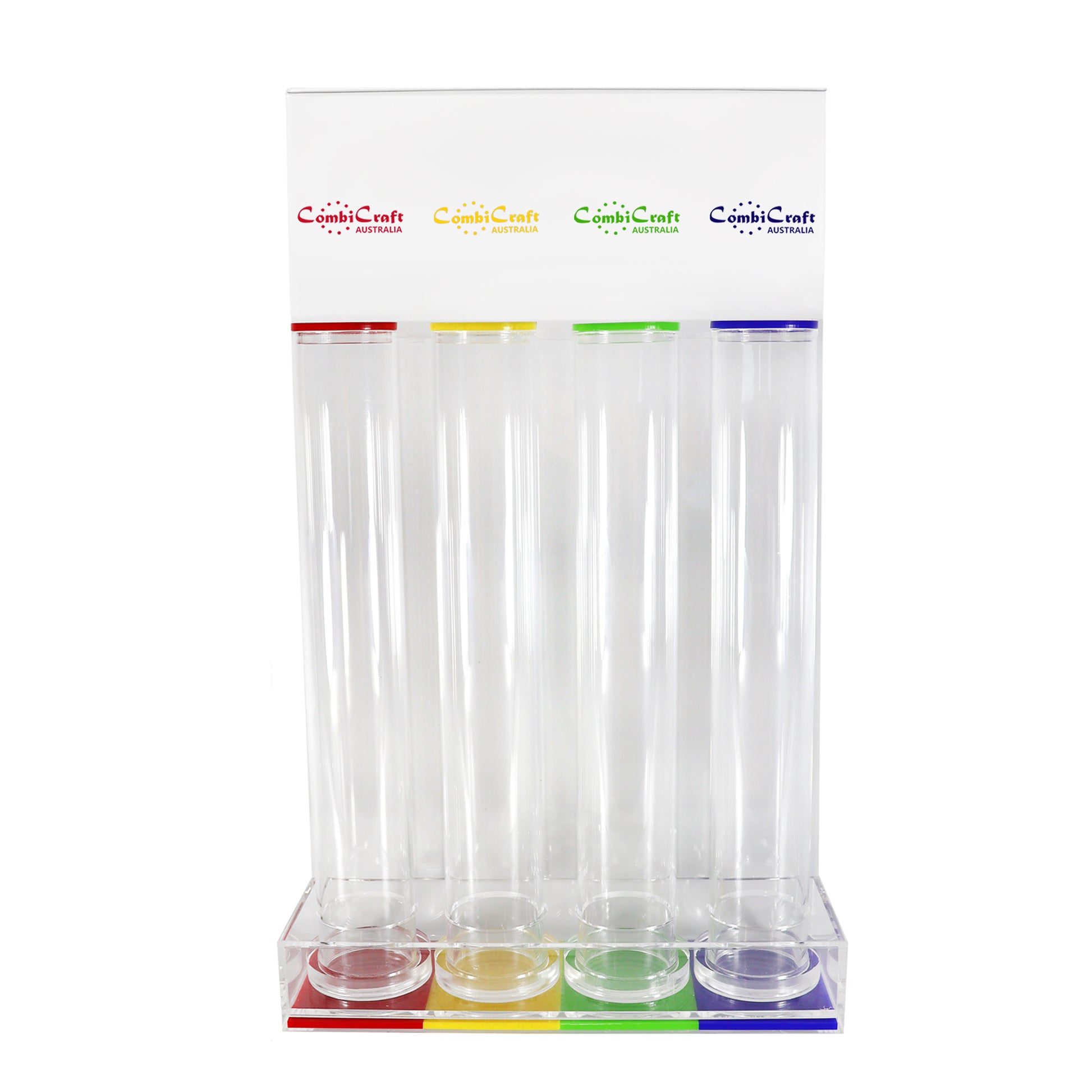 Small Token Collector With 4 Tubes In Red, Yellow, Green and Blue Colours