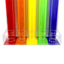 Large 5 Tube Reward Token Collector, Red, Orange, Yellow, Green and Blue Bottom Plate View