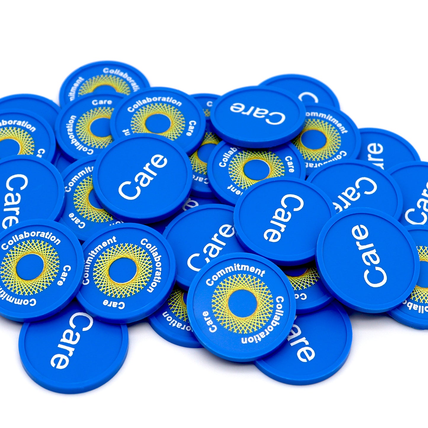 Custom Printed Round Plastic Tokens 29mm - MOQ 100